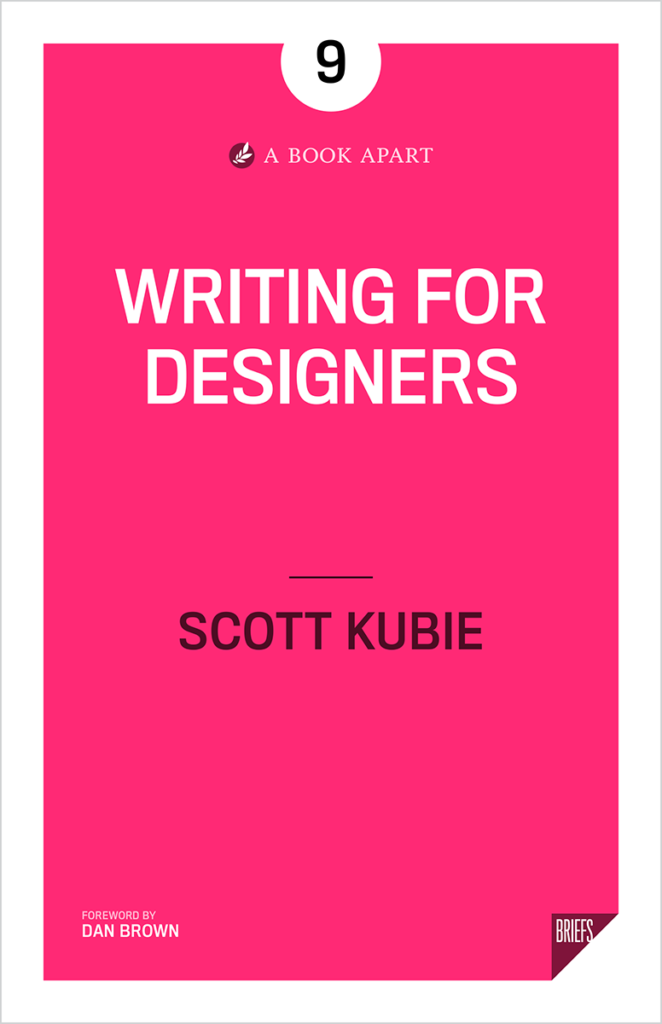 Capa do Livro Writing for Designers