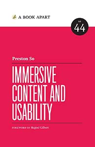 Immersive Content and Usability book cover