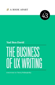 The Business of UX Writing book cover